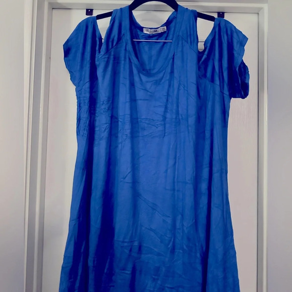 Lock & Love Cold Shoulder Blue Tunic NWOT XXL - Picture 1 of 3
